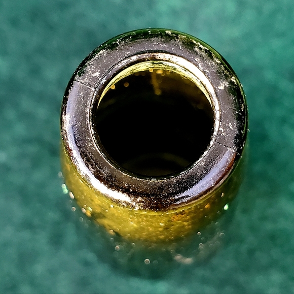 Rare 1900s Antique Karl Hutter Olive Green Beer Bottle 9554-12 P - Picture 4 of 9